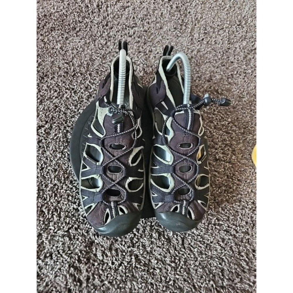 Keen Venice Waterproof Hiking Sandals Slate Black Brown Womens 10.5 101224-BKGA